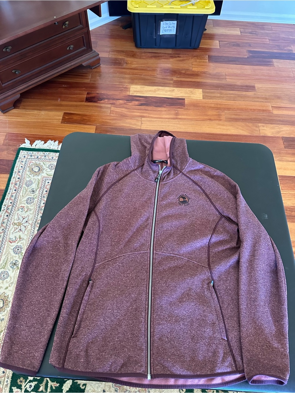 Cutter & Buck Women’s Pebble Beach Golf Full-Zip Jacket in Burgundy